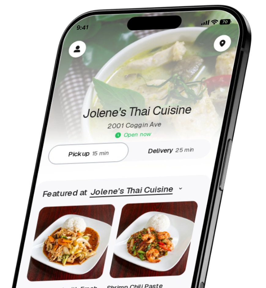 Jolene's Thai Cuisine app preview